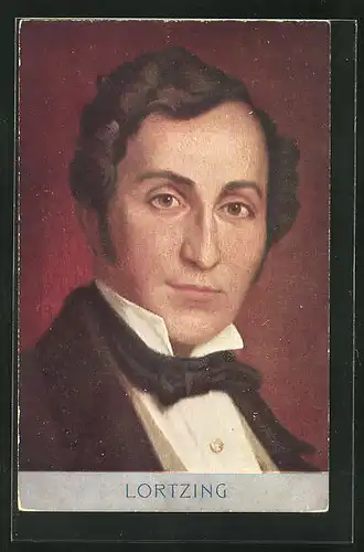 AK Portrait von Albert Lortzing, Komponist