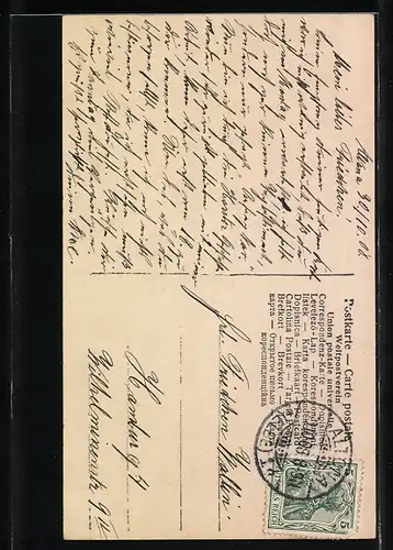 AK Szene aus der Operette Cavalleria rusticana, Nun denn, so lass mich...