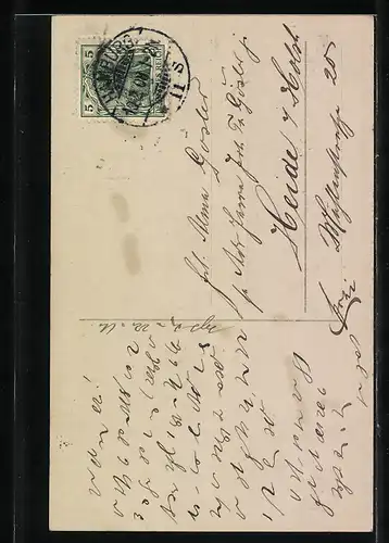 AK Szene aus der Operette Die Tochter des Regiments, Mir ist`s unmöglich, Dich zu meiden...