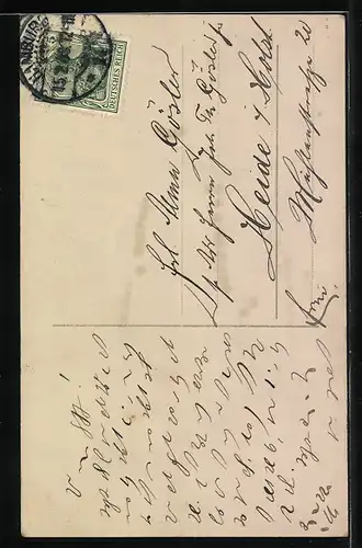 AK Szene aus der Operette Die Tochter des Regiments, Nicht zweifeln darf ich länger...