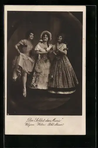 AK Szene aus der Operette Der Soldat der Marie