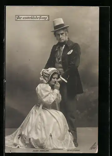 AK Der unsterbliche Lump, Sänger Otto Storm und Sängerin Mimi Marlow, Operette