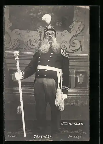 AK Operette Toreador, Leopold Natzler in einer Szene