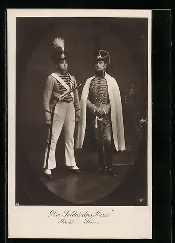 AK Schauspieler Herold und Schauspieler Storm in Die Soldaten der Marie