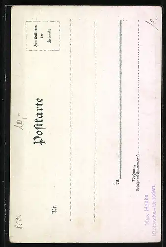 Lithographie Nürnberg, Partie am Gasthaus Bratwurstglöcklein