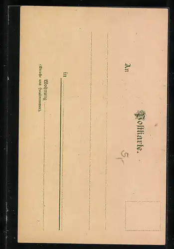 Lithographie Nürnberg, Ortsansicht mit Burg