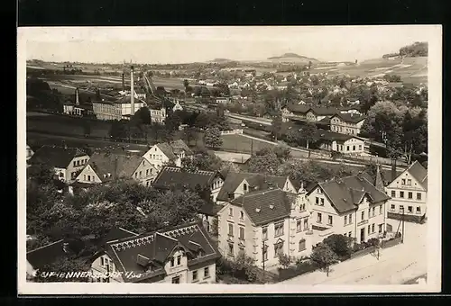 AK Seifhennersdorf i. Sa., Ansicht der Ortschaft aus der Vogelperspektive