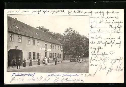 AK Neudietendorf, Gasthof der Brüdergemeine