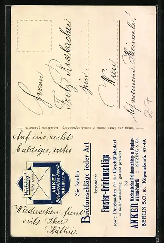 AK Sträusschen gefällig?, Briefmarkencollage einer Blumenverkäuferin