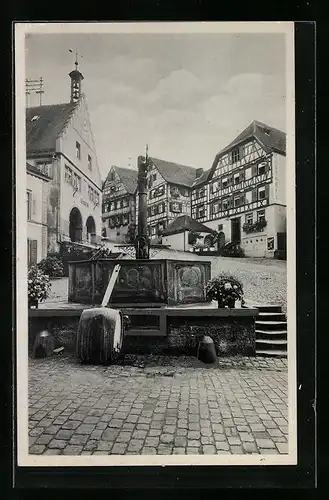 AK Schiltach /Schwarzwald, Auf dem Marktplatz