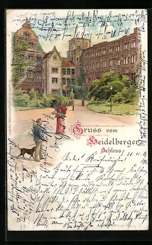 Lithographie Heidelberg, Schlosshof