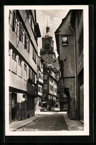 AK Stuttgart, Einblick in die Turmstrasse