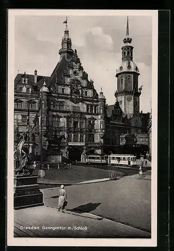 AK Dresden, Georgentor und Schloss