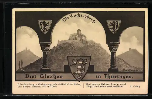 AK Landpoststempel Holzhausen, Arnstadt Land