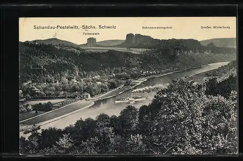 AK Landpoststempel Altendorf, Bad Schandau Land