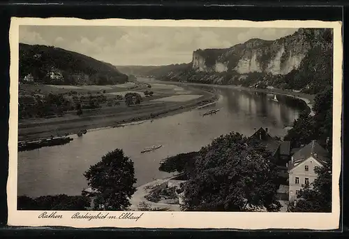 AK Landpoststempel Kleinhennersdorf über Königstein /Sächs. Schweiz