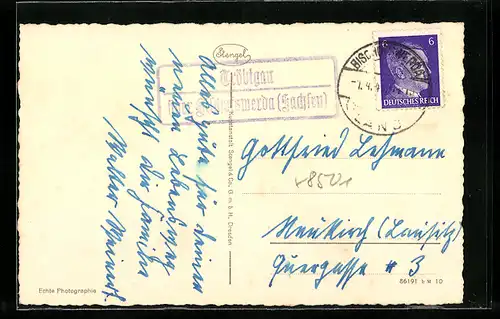 AK Landpoststempel Tröbigau über Bischofswerda /Sachsen