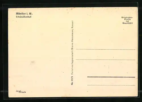 AK Münster i. W., Erbdrostenhof