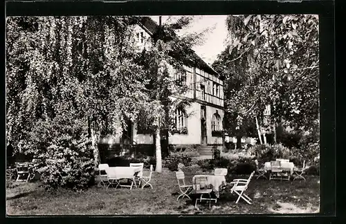 AK Eschau /Spessart, Mütterheim, Gartenansicht