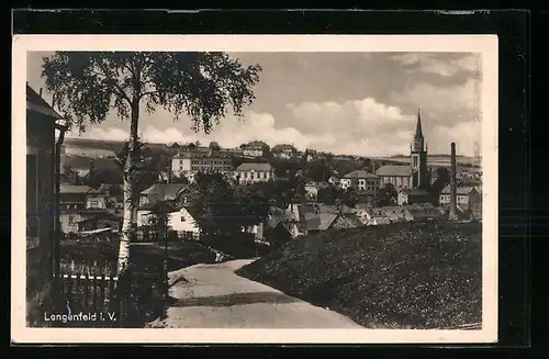 AK Lengenfeld i. V., Gesamtansicht von der Landstrasse aus
