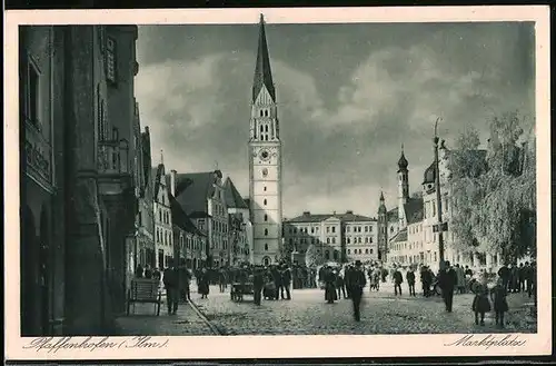 AK Pfaffenhofen /Ilm, Blick auf den Marktplatz