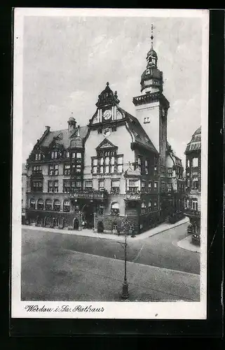 AK Werdau i. Sa., Rathaus