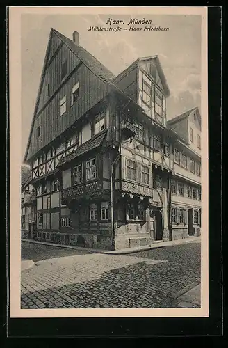 AK Hann Münden, Mühlenstrasse, Haus Friedeborn