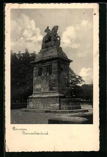 AK Pirmasens, Am Bismarckdenkmal