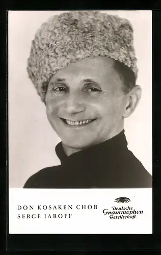 AK Musiker Serge Jaroff vom Don Kosaken Chor lächelt breit
