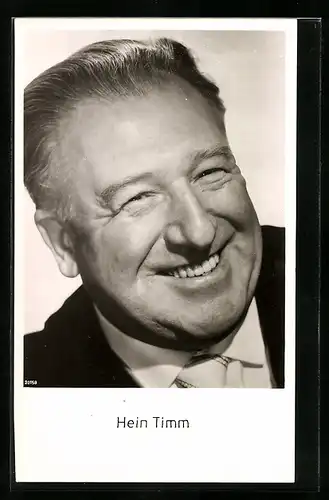 AK Schauspieler Hein Timm lacht in die Kamera