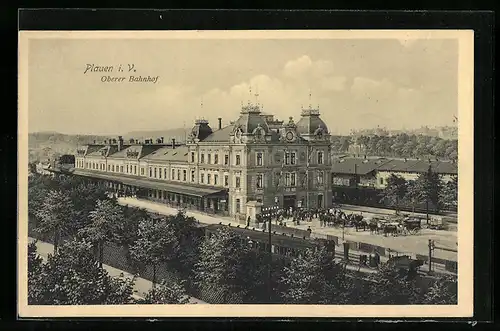 AK Plauen i. V., Oberer Bahnhof