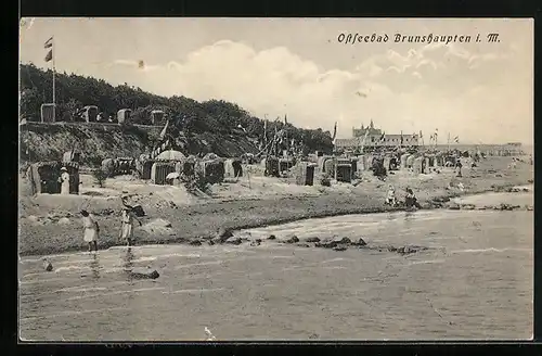 AK Brunshaupten i. M., Strandleben