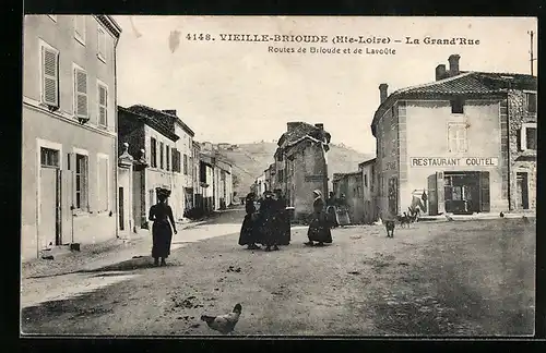AK Vieille-Brioude, La Grand`Rue