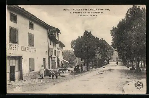 AK Vorey-sur-Arzon, l'Avenue Pierre Chabanes