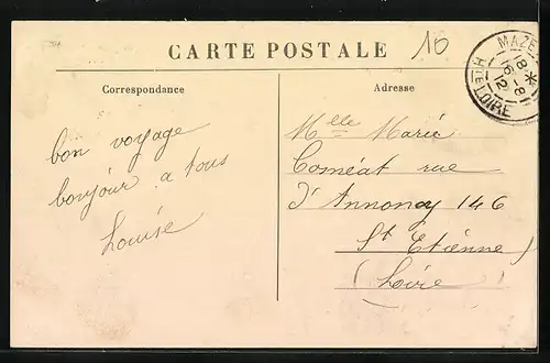 AK Le Mazet St Voy, Vue gènèrale et Nouvelle Route du Chambon