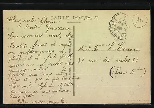 AK La Chaise-Dieu, Au Procureur, Vue gènèrale