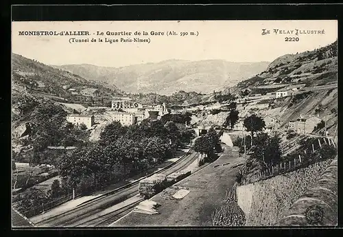 AK Monistrol-d`Allier, Le Quartier de la Gare