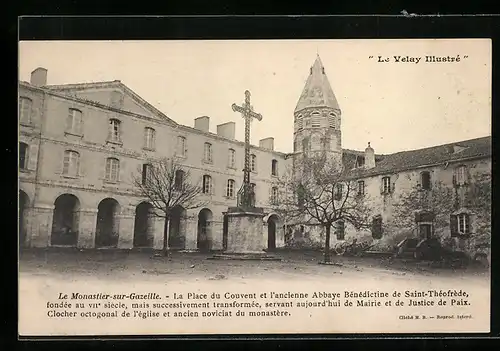 AK Le Monastier-sur-Gazeille, La Place du Couvent