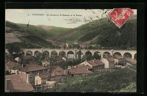 AK Dunières, La Route sur St-Romain et le Viaduc