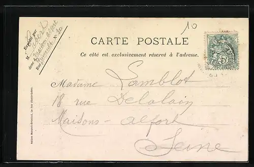 AK Craponne-sur-Arzon, vue générale prise de la Chapelle de Saint-Roch