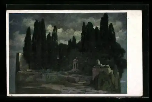 Künstler-AK Hermann Rüdisühli: Mythologische Insel