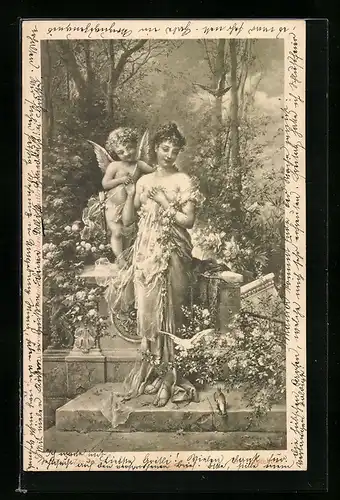 Künstler-AK Hans Zatzka: Der Protektor.