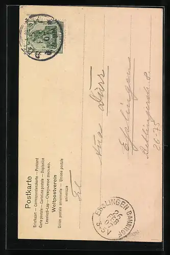 Künstler-AK Ludwig Richter: Mutter erzählt ihrer Tochter vom Mond