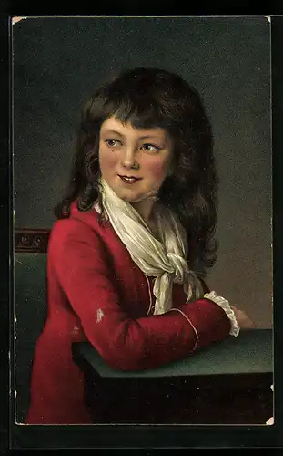 Künstler-AK Stengel & Co. Nr. 29189: Portrait of a Boy in red