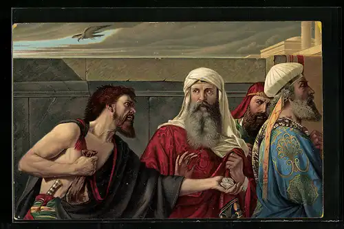 Künstler-AK Stengel & Co. Nr. 29187: the Remorse of Judas
