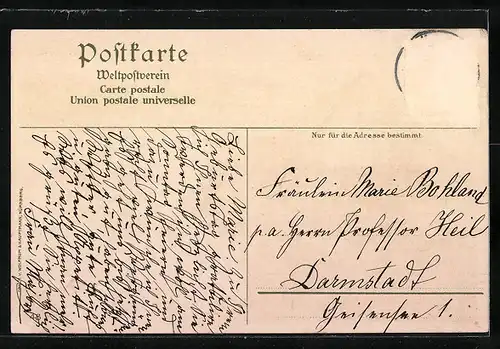 Künstler-AK Karl Mutter: St. Maergen, Kuh an der Rankmühle