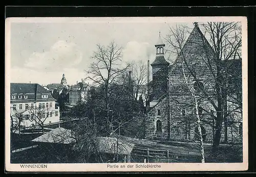 AK Winnenden, Partie an der Schlosskirche