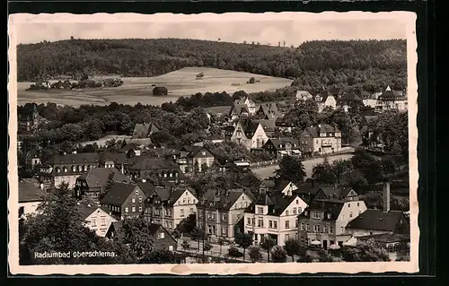 AK Oberschlema, Teilansicht aus der Vogelschau