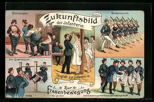 AK Zukunftsbild der Infanterie, Frauen bei der Musterung