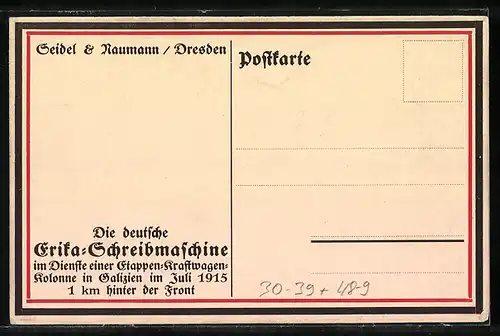 AK deutsche Kraftwagenkolonne in Galizien, Unteroffizier und Soldaten in Uniform